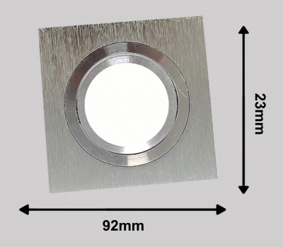 Светильник потолочный встраиваемый, MR16 G5.3, DL2801, хром 92*25mm