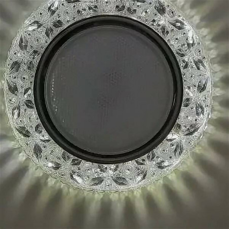 Светильник с подсветкой GX53 "Бабочки" прозрачный хром (FT53CBEFB), 125*35mm