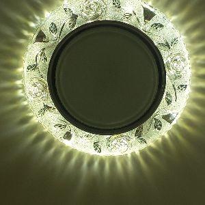 Светильник с подсветкой GX53 "Розы" прозрачный хром (FT53CREFB), 125*35mm