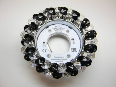 Светильник Ecola GX53 хрусталь/черный/хром (FB53RYECB),120*56mm
