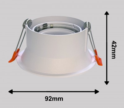 Светильник BAUF ED-12 GU10 92*75mm WHITE