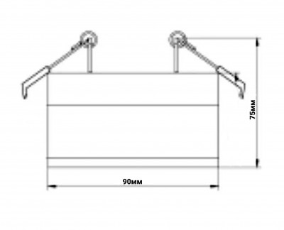 Светильник KL82 ЭРА алюминиевый, 12V, 50W белый, 90*75mm