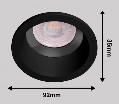 Светильник потолочный встраиваемый, МР16 G5.3 DL3301 Черный