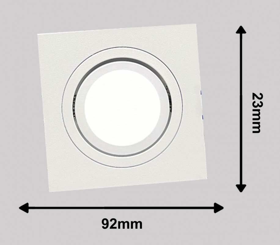 Светильник потолочный встраиваемый МР16 G5.3 DL2801,БЕЛЫЙ 92*25mm