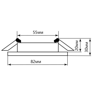 Светильник встраиваемый светодиодный 7W. 560Lm. 4000K, белый, AL601 82*82mm
