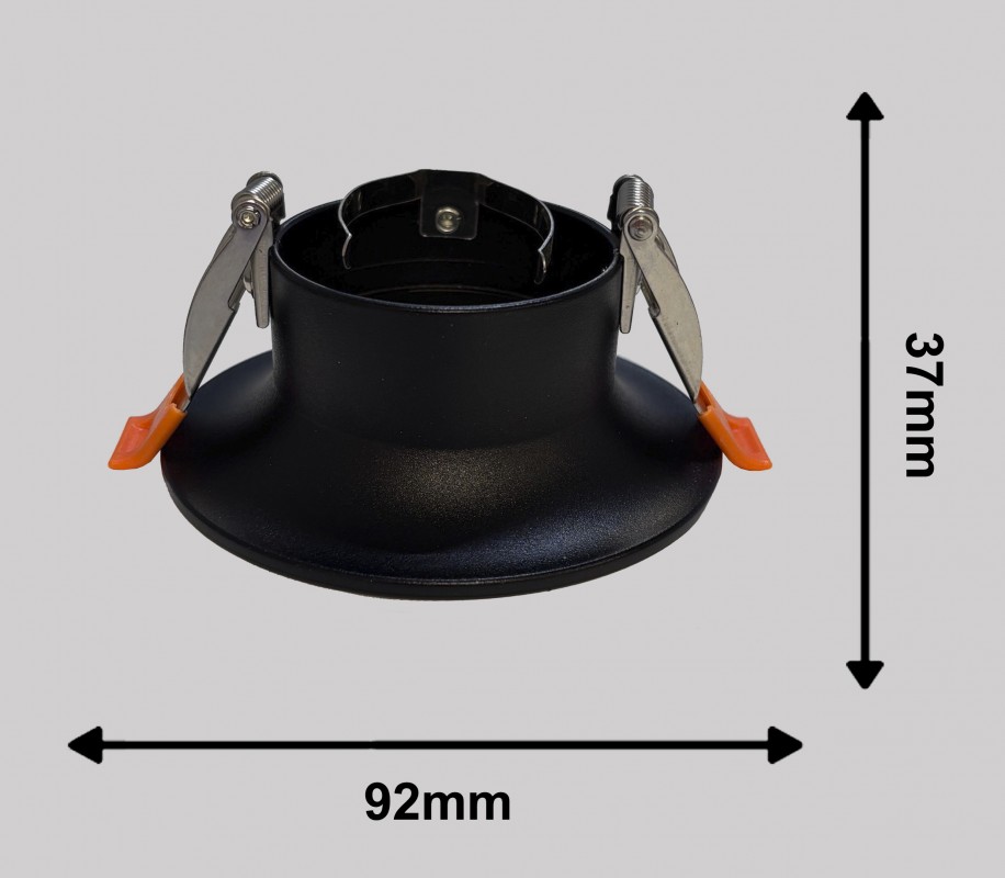 Светильник BAUF ED1-1Y 92*82mm GU10 BLACK круглый