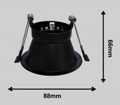 Светильник BAUF ED-T34 GU10 85*80mm BLACK