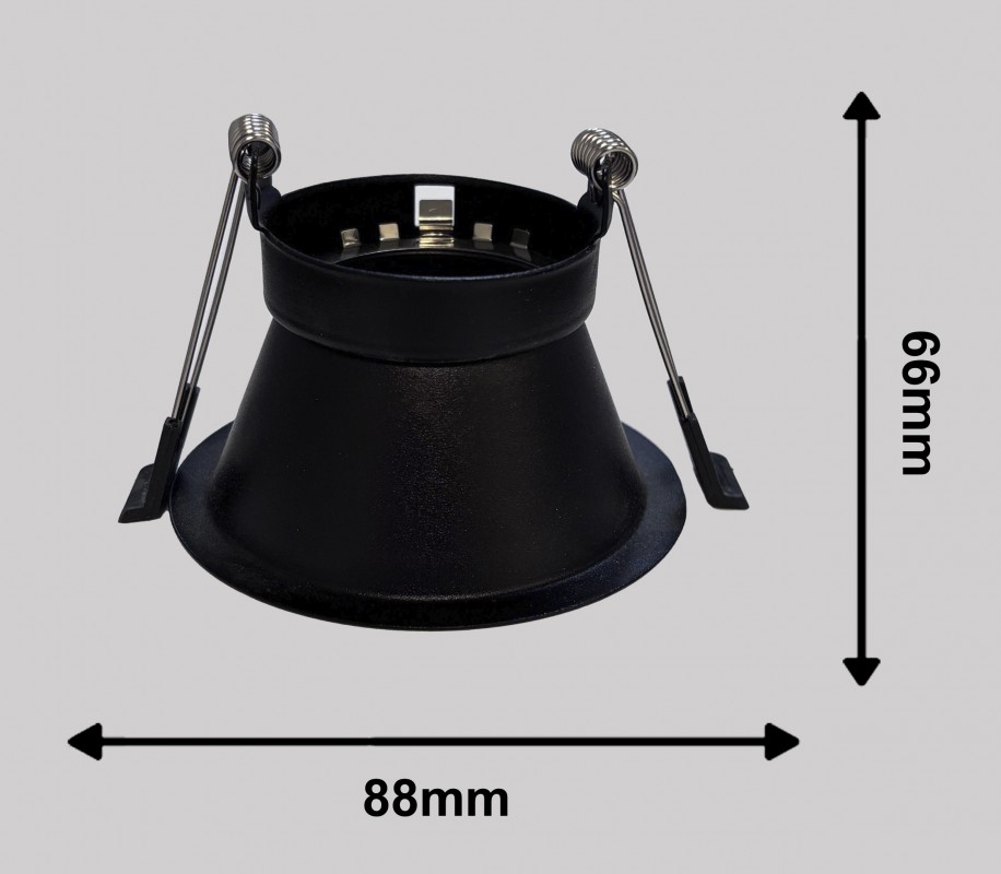 Светильник BAUF ED-T34 GU10 85*80mm BLACK