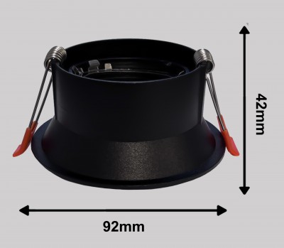 Светильник BAUF ED-12 GU10 92*75mm BLACK