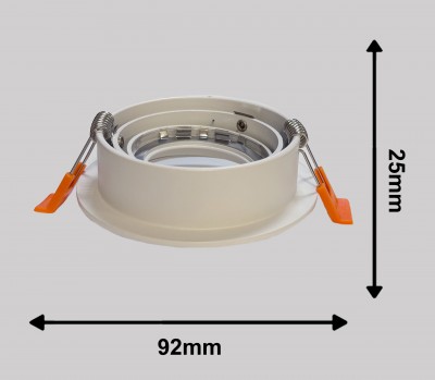 Светильник BAUF ED-T31-1Y GU10 92*82mm WHITE круг
