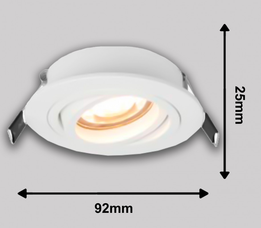 Светильник BASE MR16 GU 10 (без лампы), white, круглый, 92*80mm
