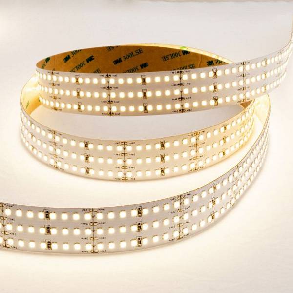 Светодиодная лента LEDS POWER трехрядная 2835 528/м (48Вт/м) 24В 6000К LUX160 3м/кат