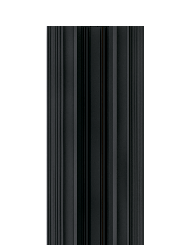 Шинопровод 2x-контактный,черный,220V, токопровод с чернением. Система SLIMLINE. Тип магнитный, 2м