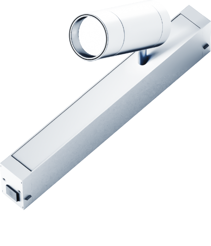 Светильник BADDY, система SLIMLINE, White 7W 15°-38° SMART DIM CRI90 TRIX 3000-6000К,80x40mm