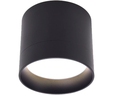 Светильник потолочный HL353 черный, 12W, 220V, GX53, 82*70мм