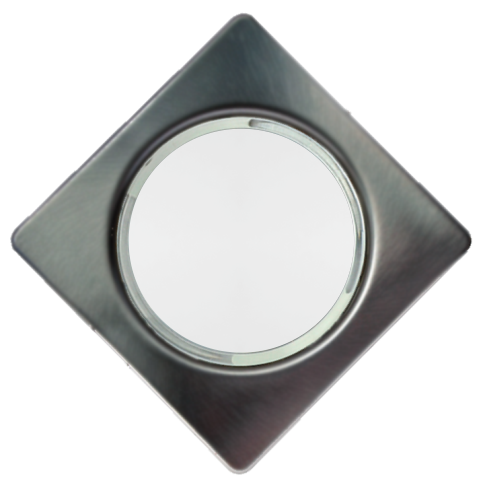 1Светильник Ecola GX53 H4 квадрат плоский / Черный Хром (FB53N4ECB),106*41мм