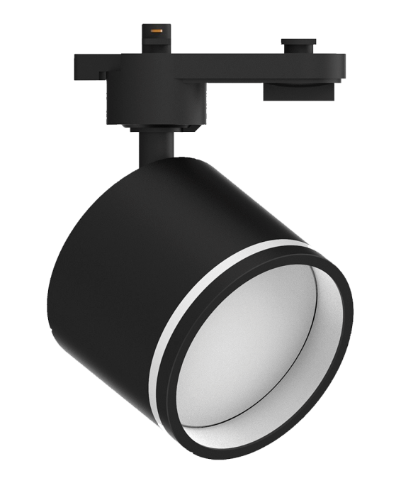 Светильник трековый под лампу GX53, черный, AL163, 115*80мм