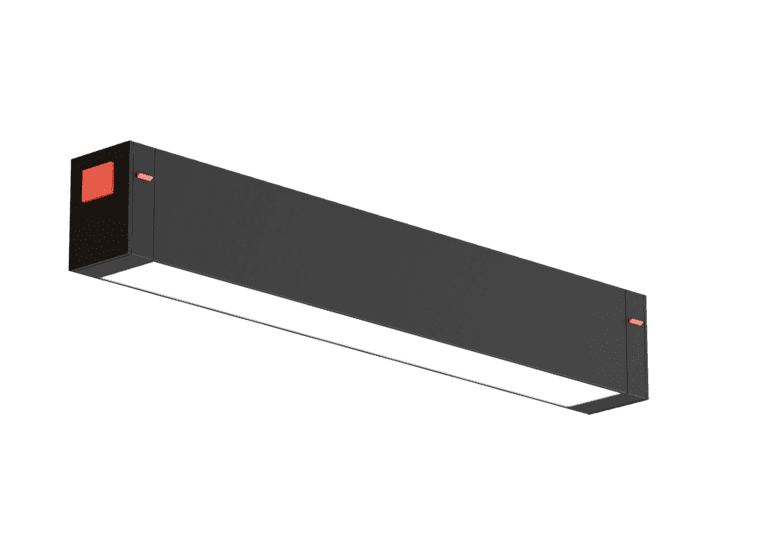 Светильник FLAT, система SLIMLINE, Black 18W SMART DIM CRI90 OSRAM TRIX ССТ 3000-6000К, 410x25x41mm