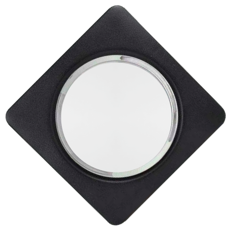 Светильник Ecola GX53 H4 квадрат плоский / черный матовый (FM53N4ECB), 106*41мм