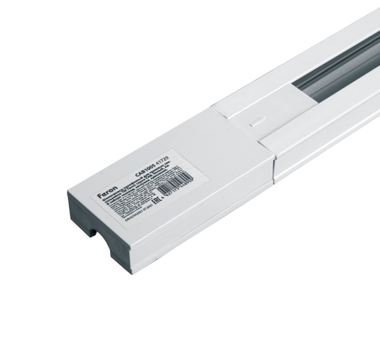 Шинопровод для трековых светильников, белый 2м в наборе прямой CAB1005