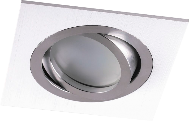 Светильник потолочный встраиваемый, MR16 G5.3, DL2801,белый-хром 92*25mm