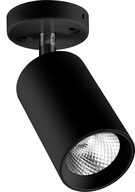 Светильник светодиодный 10W. 800Lm. 35 градусов, черный наклонный AL519 60*160mm 4000K