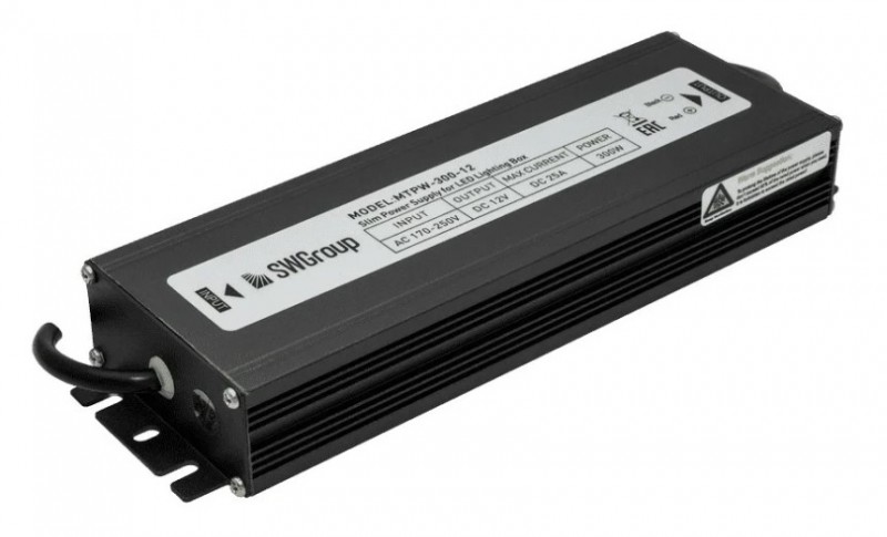 MINI Al Блок питания TPW, 300W Влагозащитный,12 V, MTPW-300-12