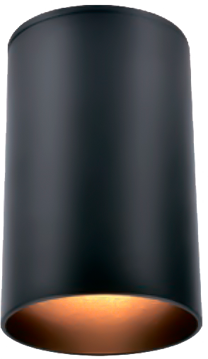 Светильник накладной ROLL, black, GU 10 (без лампы), 54x80мм