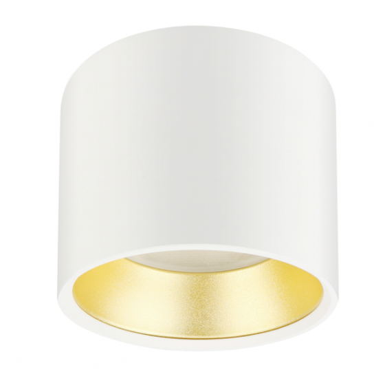 Светильник OL8 GX53 ЭРА Накладной под лампу Gx53,белый+золото, 96*80mm