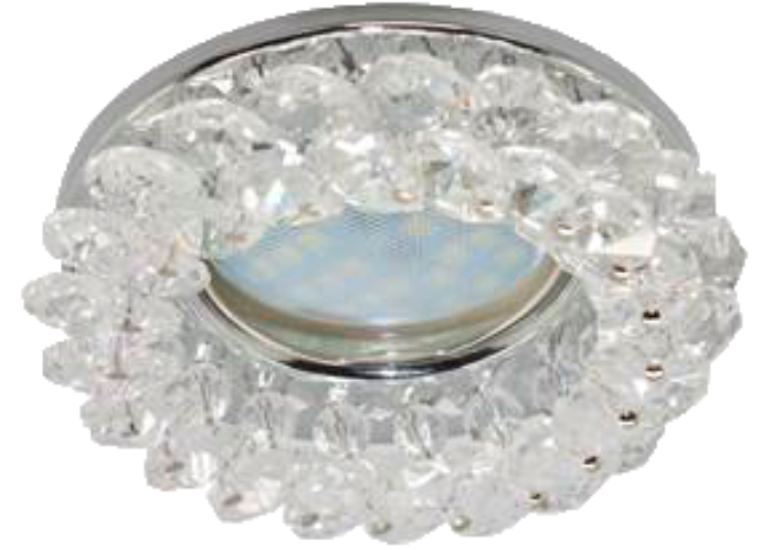 Светильник Ecola МR16 Прозрачный хрусталь / хром (FW1618EFY),90*50mm