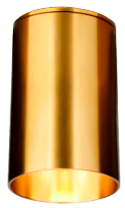 Светильник накладной ROLL, gold, GU 10 (без лампы), 54x80мм