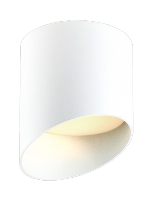 Светильник накладной под лампу GX53, ART FLUTE белый, 83*100mm
