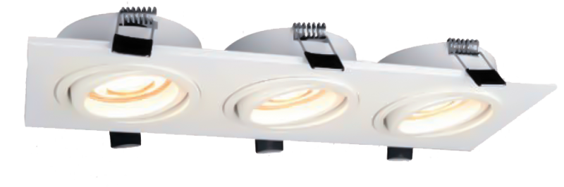Светильник BASE 3 MR16 GU 10 (без лампы), white, 92x250mm
