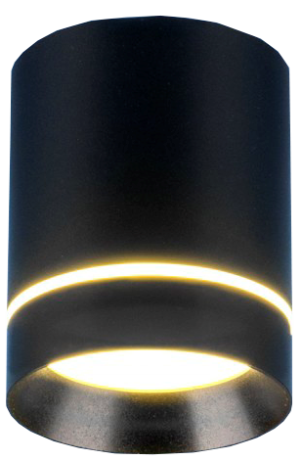 1DLR021 9W 4200K / Светильник светодиодный стационарный черный матовый 80*100mm