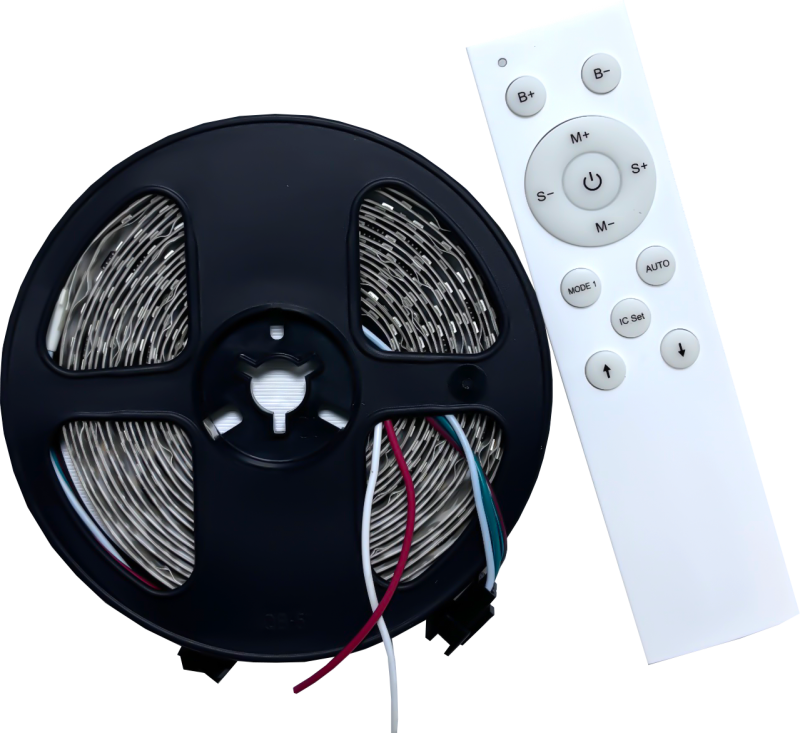 Лента светодиодная SPI, 10,6Вт/м SMD2835 Открытая (IP20) 4000, 24В, 3М Вода swg 5м