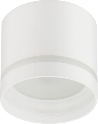 Светильник Эра OL9 GX53 WH/WH накладной под лампу цвет белый с подсветкой, 85*80mm